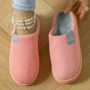 plush slippers, shock abdorbing slippers, non-slip slippers, comfy slippers, house shoes,