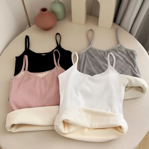 fleece top, winter top, warm camisole